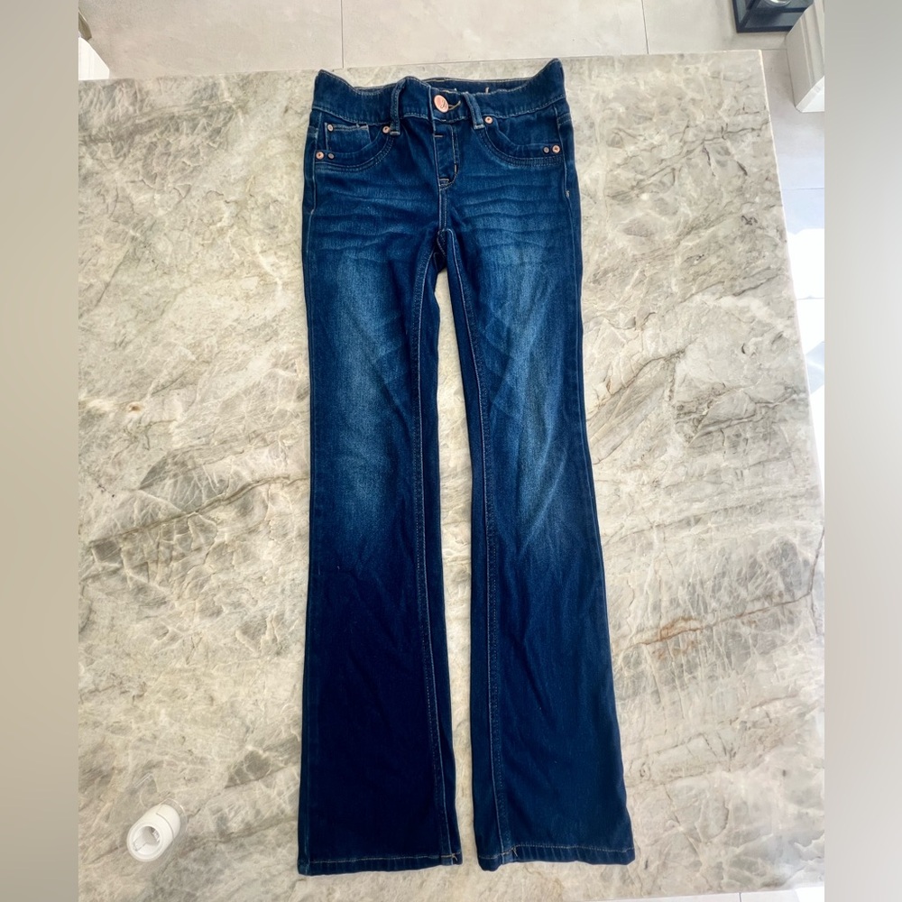 Justice Dark Blue Flare Jeans